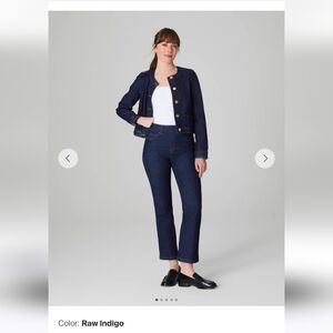 SPANXshape EveryWear Kick Flare Jeans, Women's Large Tall, "Raw Indigo"